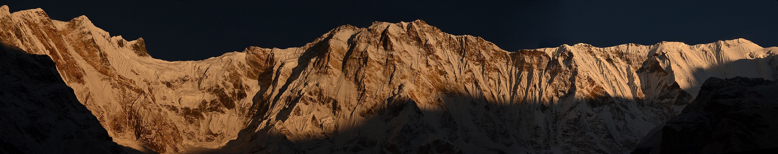 Panorama view of Annapurna I, click to see entire gallery