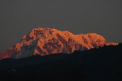 Sunrise on Annapurna South.