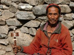 Village elder in Charkha.