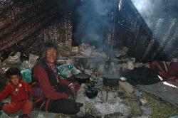 Inside a nomad's tent, life is harsh and not as idyllic as we might think.