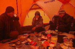 Breakfast in Diamox camp.