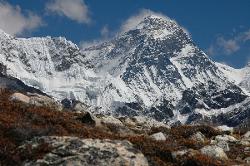 Mount Everest; probably my most favourite view during the entire trek.