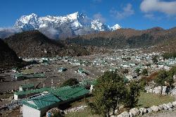 Kumjung lies an hour above Namche; and views from there are so fine that it is worth staying a night in the village.