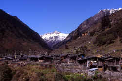 Olungchungkola, a picturesque village near the Tibetan border
