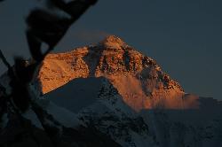 Late sunset on north face.
