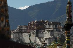 Potala; seat of the Dalai Lamas and the government before the Chinese invasion.