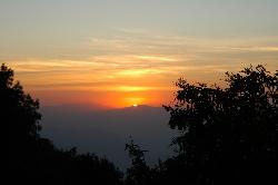 Sunset in Nagarkot.